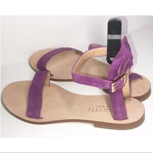 CORNETTI Fuchsia Suede Ankle Strap Sandals Size 8/39